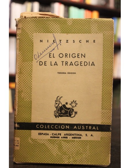 El origen de la tragedia (Usado) El origen de la tragedia (Usado)