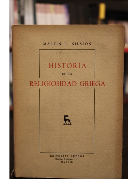 Historia de la religiosidad griega (Usado)