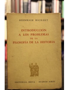 Introducción a los problemas de la filosofía de la historia (Usado)