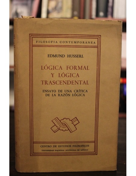 Lógica formal y lógica trascendental (Usado)