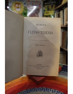 Europa en el ultimo trienio (Usado)