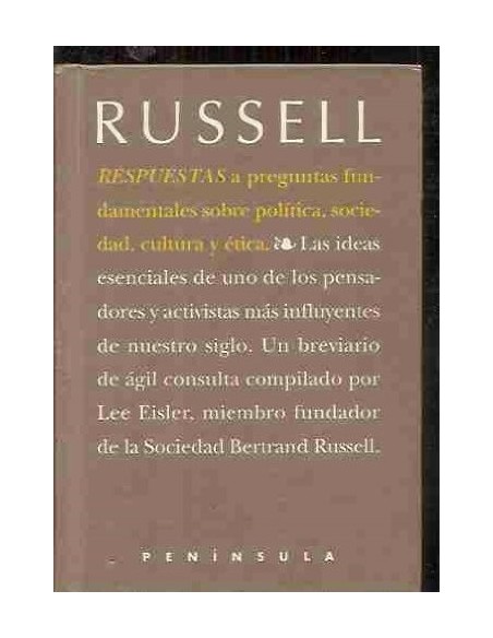 Respuestas a preguntas fundamentales sobre política, sociedad, cultura y ética (Usado) Respuestas a preguntas fundamentales sobre política, sociedad, cultura y ética (Usado)