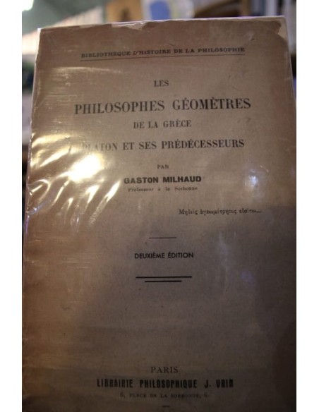 Les Philosophes Géométres de la Gréce (Usado)