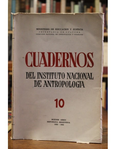 Cuadernos del Instituto Nacional de Antropología 10 (Usado) Cuadernos del Instituto Nacional de Antropología 10 (Usado)