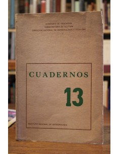 Cuadernos del Instituto Nacional de Antropología 13 (Usado)