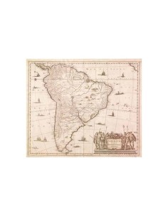 Mapa antiguo Americae pars Merionalis 1632 (Nuevo)