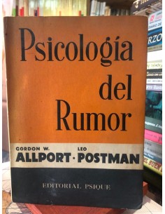 Psicología del rumor (Usado)