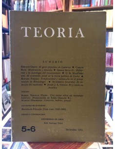 Teoría. Revista de Filosofía Diciembre 1975 (Usado)