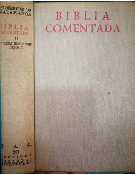 Biblia comentada Tomo II Libros históricos del Antiguo Testamento (Usado)