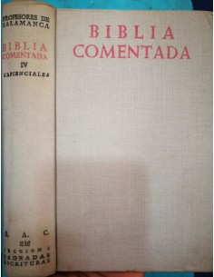 Biblia comentada Tomo IV Libros Sapienciales (Usado)