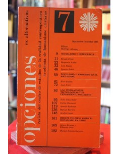 Revista Opciones N°7 (ex alternativas). Septiembre-diciembre 1985 (Usado)