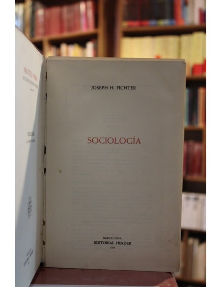 Sociología (J. H. Fichter) (subrayado) (Usado) Sociología (J. H. Fichter) (subrayado) (Usado)