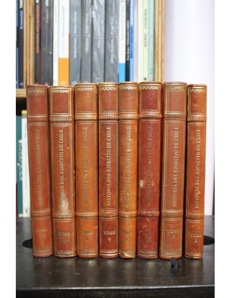 Historia del ejercito de Chile. Tomos del I al VIII (Usado)