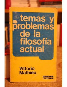 Temas y problemas de la filosofía actual (Usado)