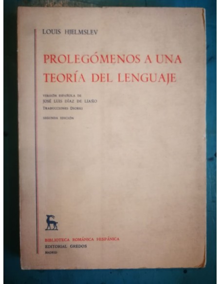 Prolegómenos a una teoría del lenguaje (Usado)