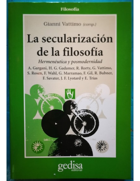 La secularización de la filosofía (Usado)