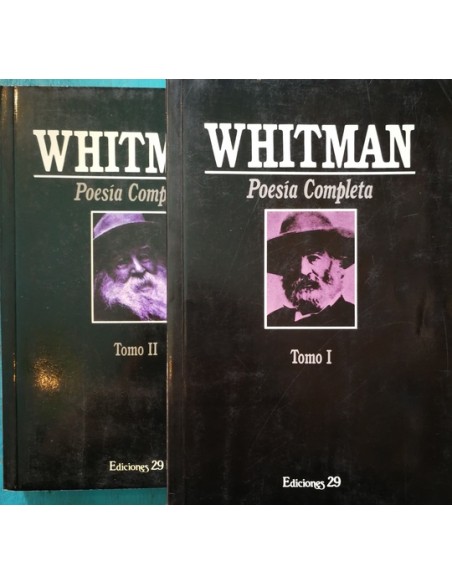 Poesía completa Whitman  Tomo I y II (Usado)