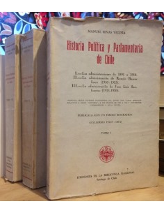 Historia Política y Parlamentaria de Chile (3 Tomos) (Usado)