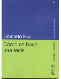 Cómo se hace una tesis (Usado)