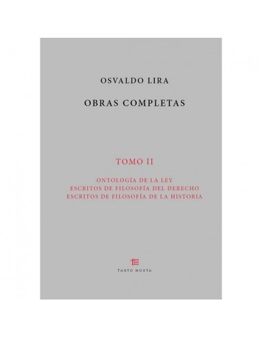 Obras completas Osvaldo Lira. Tomo II...