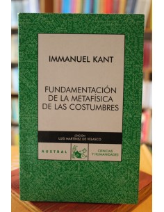 Fundamentación de la metafísica de las costumbres (Usado)
