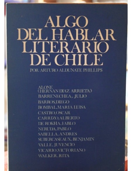 Algo del hablar literario chileno (Usado) Algo del hablar literario chileno (Usado)