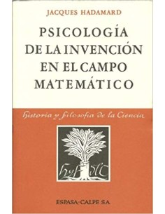 Psicología de la invención en el campo matemático (Usado)