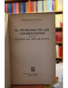 El problema de las generaciones en la historia del arte en Europ (Usado)