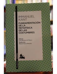 Fundamentación de la metafísica de las costumbres (Usado)