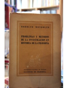 Problemas y métodos de la investigación en la historia de la filosofía (Usado)