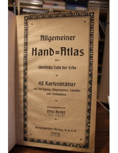Allgemeiner Hand Atlas über fämtliche teile der erde (alemán) (Usado)