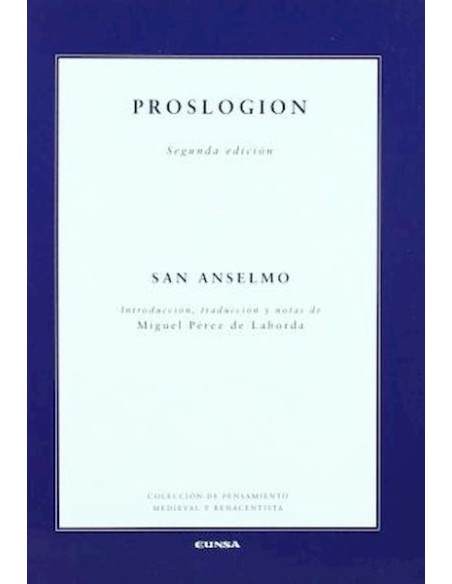 Proslogion 2ª Ed (Nuevo) Proslogion 2ª Ed (Nuevo)