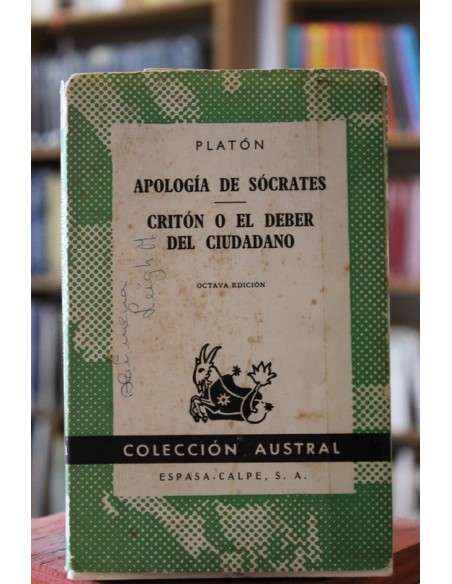 Apología de Sócrates / Critón o el deber del ciudadano (Usado) Apología de Sócrates / Critón o el deber del ciudadano (Usado)