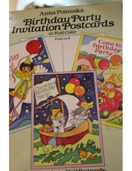 Birthday party invitation postcards (Usado) Birthday party invitation postcards (Usado)