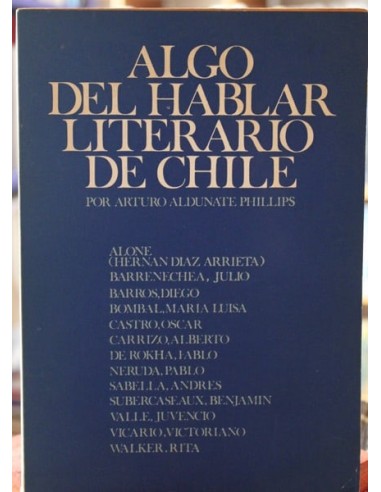 Algo del hablar literario chileno...