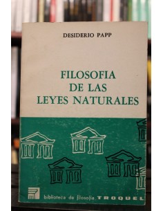 Filosofía de las leyes naturales (Usado)