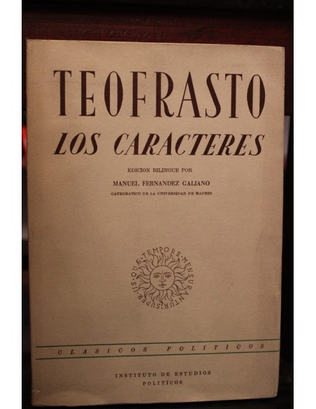 Los Caracteres (Usado) Los Caracteres (Usado)
