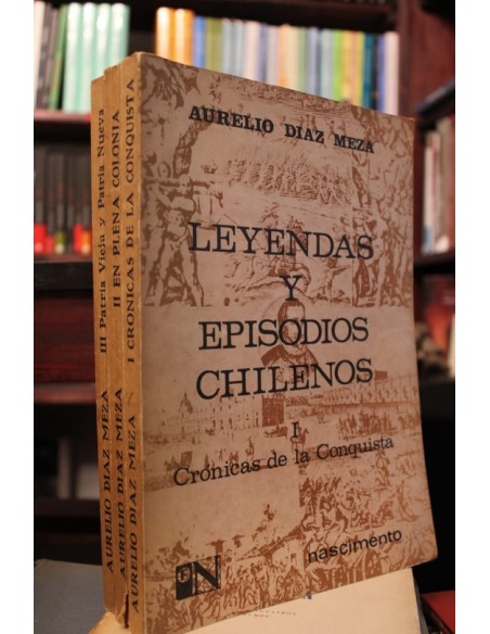 Leyendas y episodios chilenos (III tomos) (Usado) Leyendas y episodios chilenos (III tomos) (Usado)