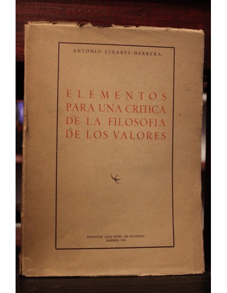 Elementos para una crítica de la filosofía de los valores (Usado) Elementos para una crítica de la filosofía de los valores (Usado)