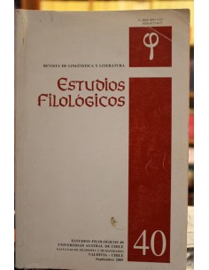 Revista de lingüistica y literatura. Estudios filológicos (Usado)