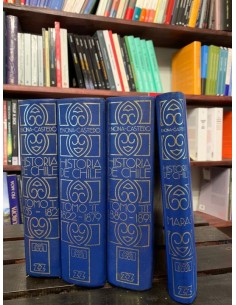 Historia de Chile (III Tomos + Mapas) (Usado)