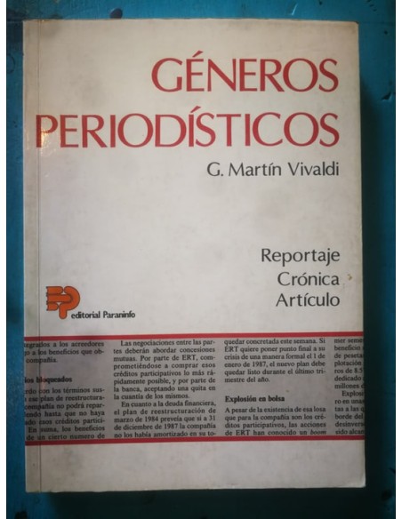 Géneros periodísticos. Reportaje, crónica, articulo (Usado) Géneros periodísticos. Reportaje, crónica, articulo (Usado)