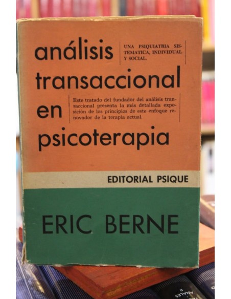 Análisis transaccional en psicoterapia (Usado) Análisis transaccional en psicoterapia (Usado)