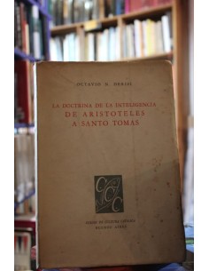 La doctrina de la inteligencia de Aristóteles a Santo Tomás (Usado)