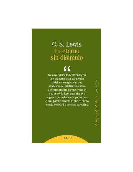 Lo Eterno Sin Disimulo (Nuevo)