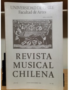 Revista musical chilena Julio-Diciembre 1986 (Usado)