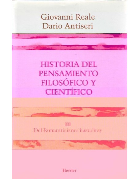 Historia del pensamiento filosófico y científico III (Nuevo) Historia del pensamiento filosófico y científico III (Nuevo)
