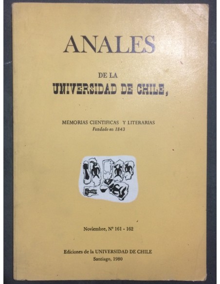 Anales de la Universidad de Chile. Noviembre 1980, n° 161-162 (Usado) Anales de la Universidad de Chile. Noviembre 1980, n° 161-162 (Usado)
