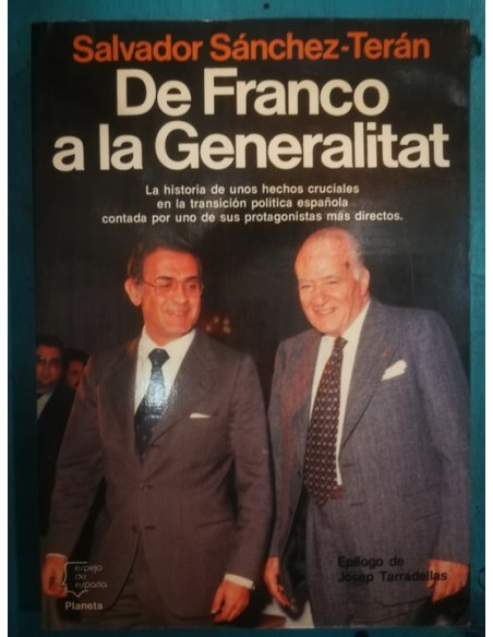 De franco a la Generalitat (Usado) De franco a la Generalitat (Usado)