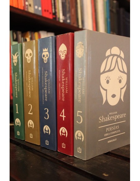 Obras Completas Shakespeare Bilingüe (5 Libros) (Usado) Obras Completas Shakespeare Bilingüe (5 Libros) (Usado)